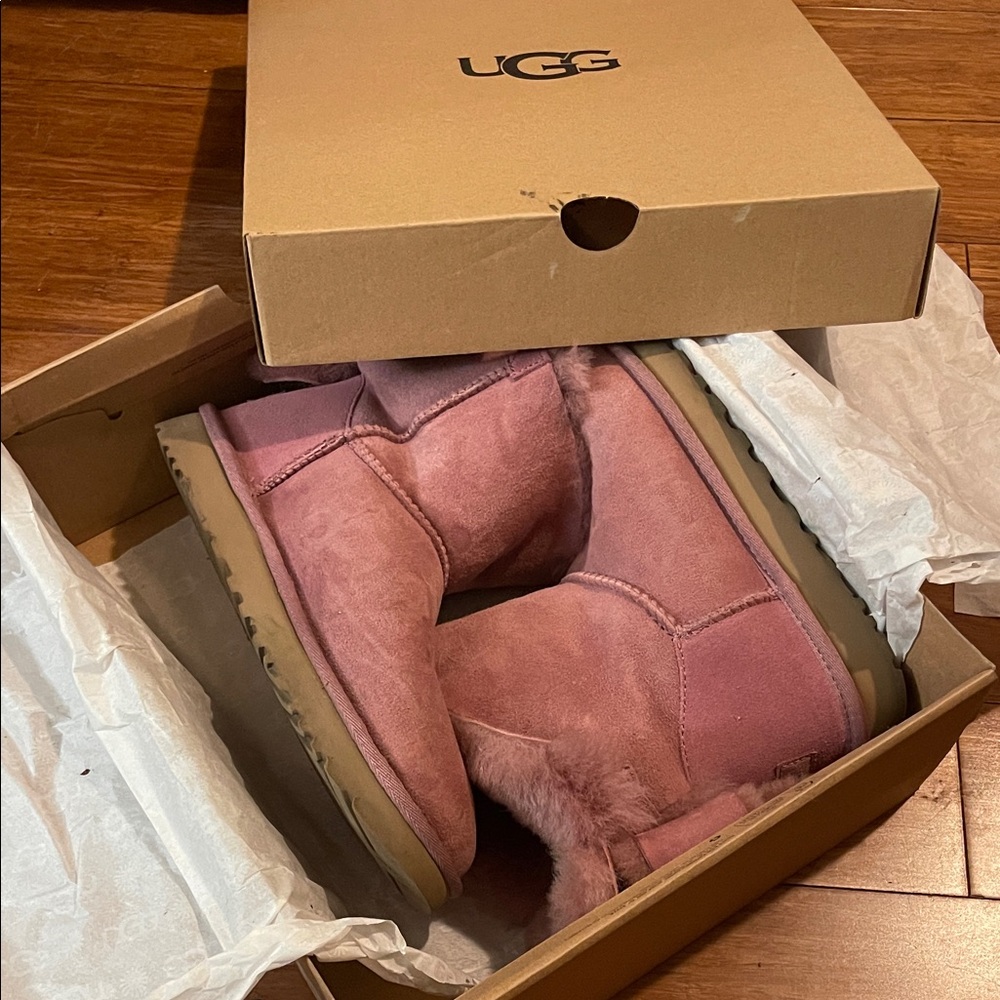 UGG Dusty Rose Sheepskin Boots